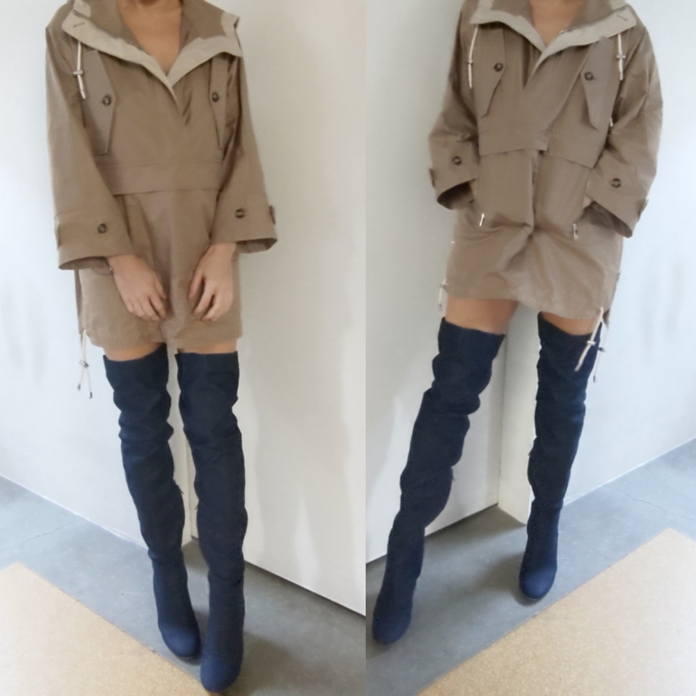 G.label Italy Gwyneth P Burberry beige cape coat - Picture 7 of 8
